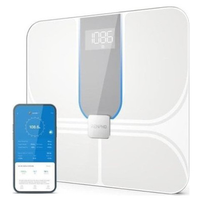 RENPHO ELIS ASPIRE C - SMART WIFI BODY SCALE - ITO - 3AAA - 11X11X1IN/28X28X2.5CM – WHITE PT (Espera 4 dias) RENPHO ELIS ASPIRE C - SMART WIFI BODY SCALE - ITO - 3AAA - 11X11X1IN/28X28X2.5CM – WHITE PT (Espera 4 dias)